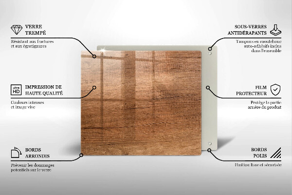 Osłona ściany przy kuchence gazowej Drewno tekstura