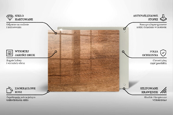 Osłona ściany przy kuchence gazowej Drewno tekstura