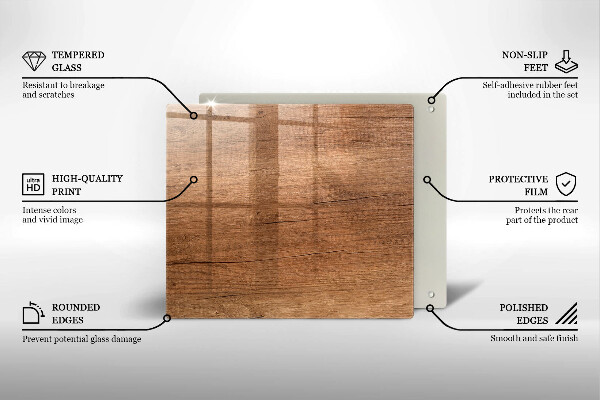 Osłona ściany przy kuchence gazowej Drewno tekstura