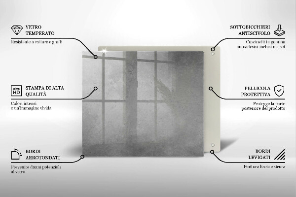 Płyta ochronna na kuchenkę Tło tekstura beton
