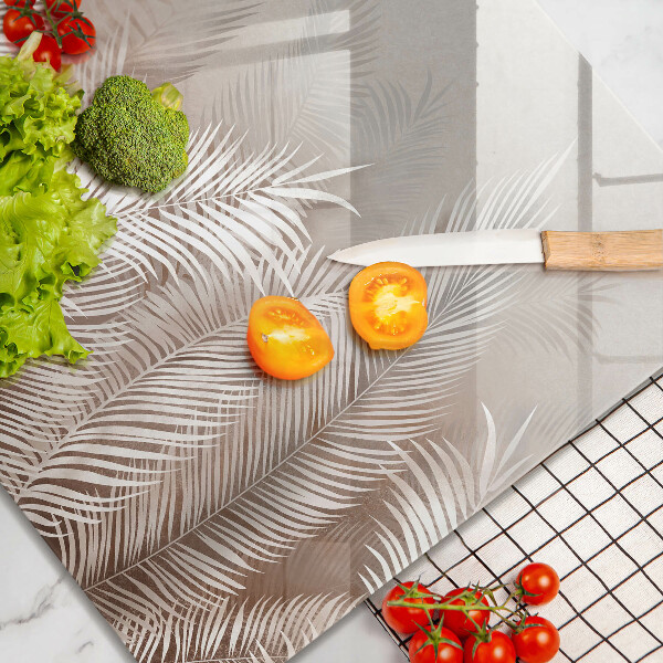 Osłona ściany przy kuchence gazowej Roślinność boho liście