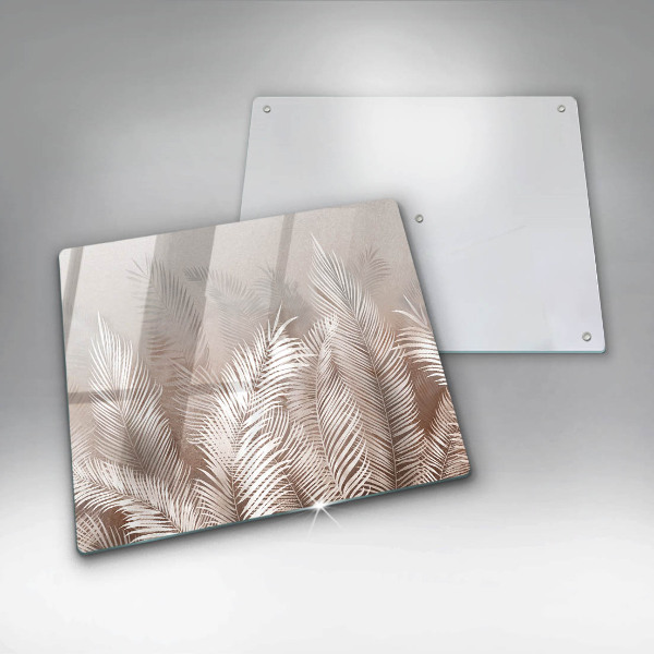 Osłona ściany przy kuchence gazowej Roślinność boho liście