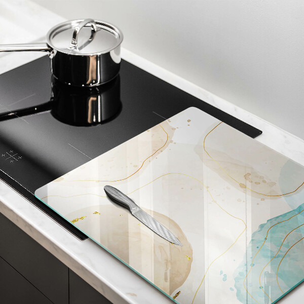 Osłona ściany przy kuchence gazowej Jasne boho kształty