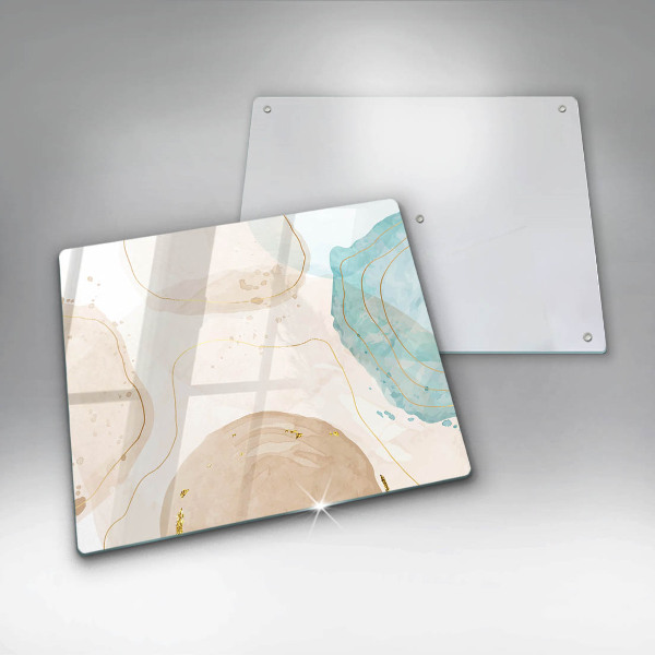 Osłona ściany przy kuchence gazowej Jasne boho kształty