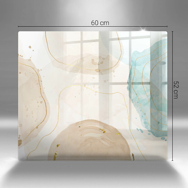 Osłona ściany przy kuchence gazowej Jasne boho kształty