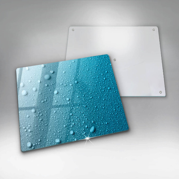 Osłona ściany przy kuchence gazowej Krople wody