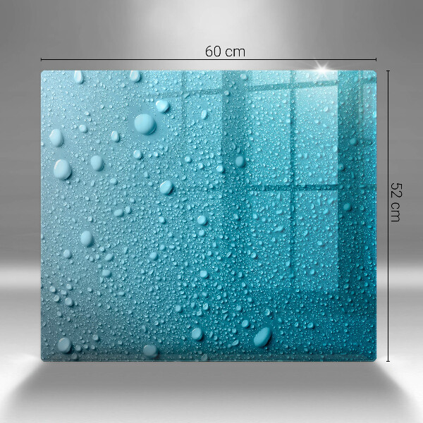 Osłona ściany przy kuchence gazowej Krople wody