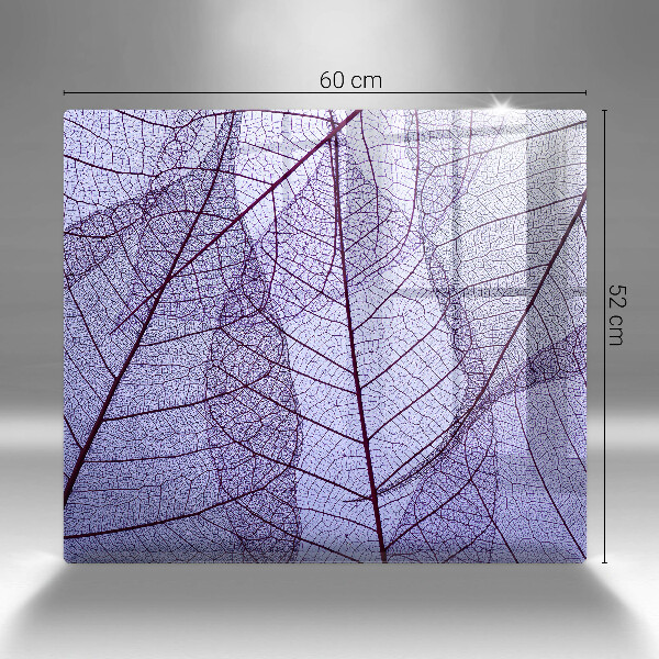 Osłona ściany przy kuchence gazowej Liście z żyłkami