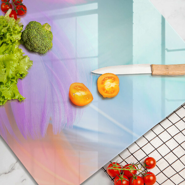 Płyta ochronna na kuchenkę Pastelowe piórka