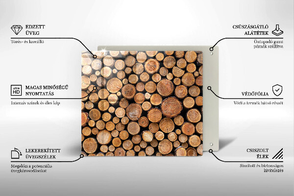 Osłona ściany przy kuchence gazowej Pnie drzew