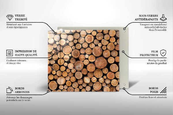 Osłona ściany przy kuchence gazowej Pnie drzew