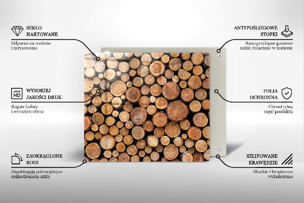 Osłona ściany przy kuchence gazowej Pnie drzew