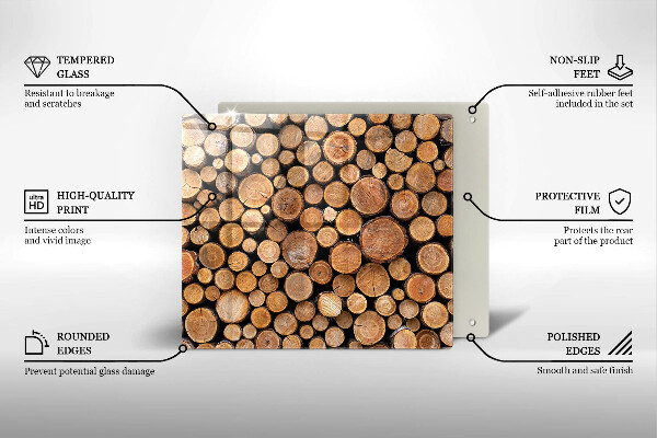 Osłona ściany przy kuchence gazowej Pnie drzew