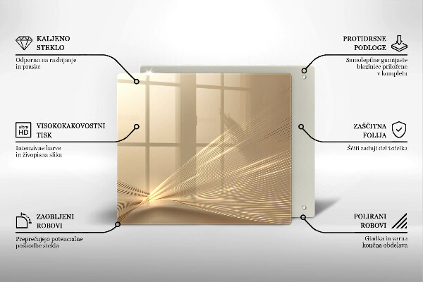 Osłona ściany przy kuchence gazowej Nowoczesna abstrakcja