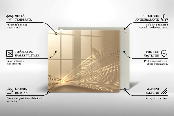 Osłona ściany przy kuchence gazowej Nowoczesna abstrakcja