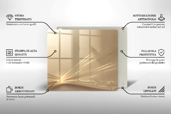Osłona ściany przy kuchence gazowej Nowoczesna abstrakcja