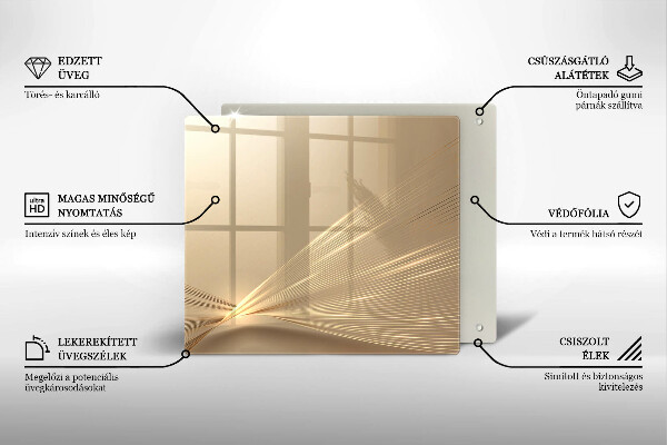 Osłona ściany przy kuchence gazowej Nowoczesna abstrakcja