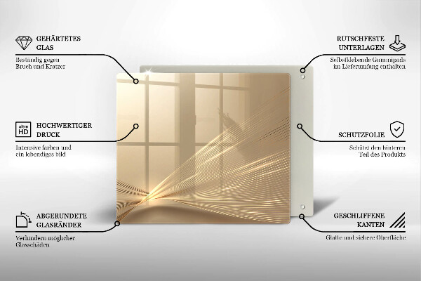 Osłona ściany przy kuchence gazowej Nowoczesna abstrakcja