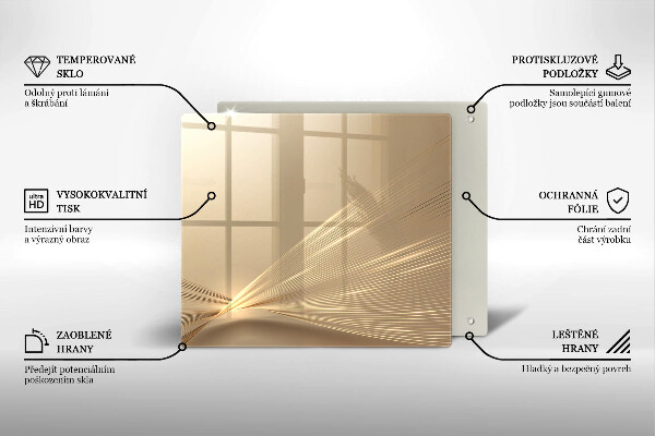 Osłona ściany przy kuchence gazowej Nowoczesna abstrakcja