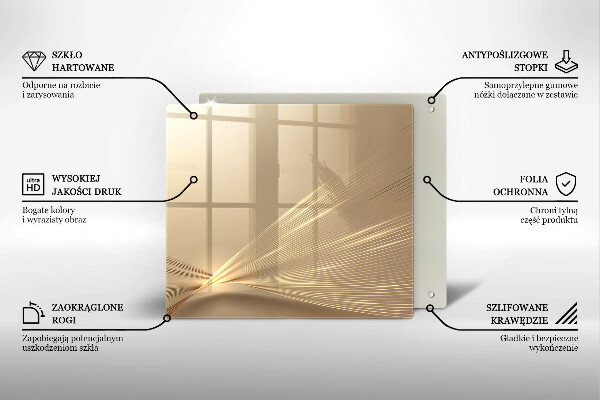 Osłona ściany przy kuchence gazowej Nowoczesna abstrakcja