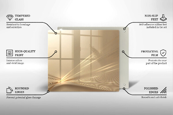 Osłona ściany przy kuchence gazowej Nowoczesna abstrakcja