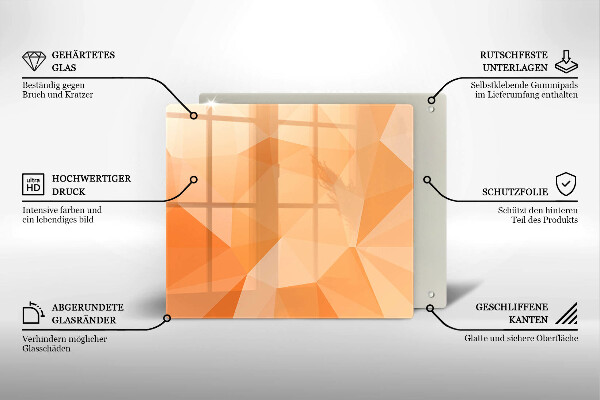 Osłona ściany przy kuchence gazowej Geometryczne tło