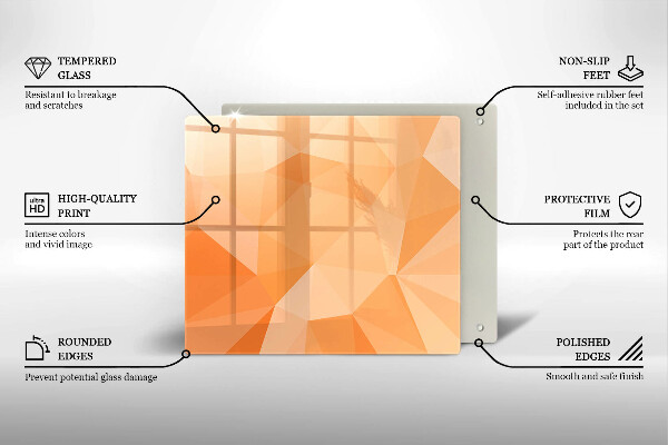 Osłona ściany przy kuchence gazowej Geometryczne tło