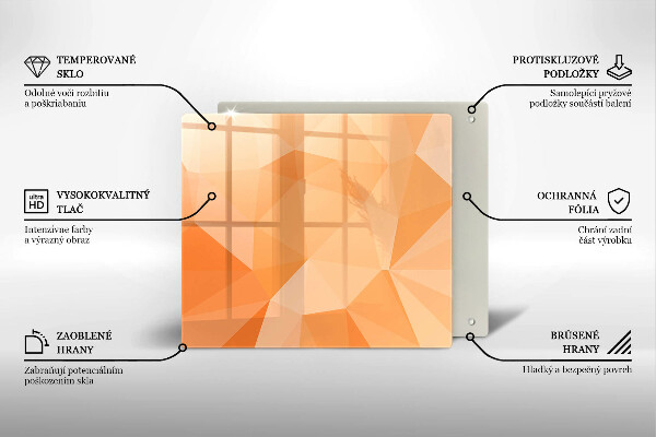 Osłona ściany przy kuchence gazowej Geometryczne tło