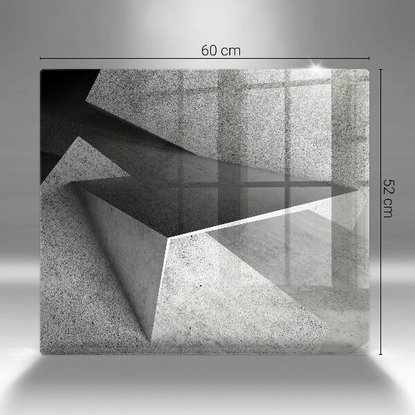 Osłona blatu kuchennego Betonowa abstrakcja