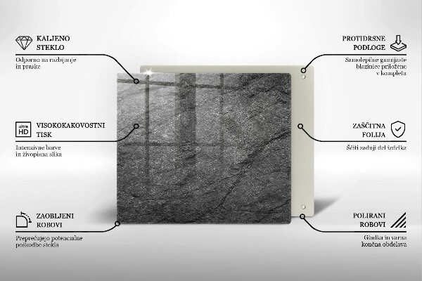 Osłona ściany przy kuchence gazowej Tekstura kamień