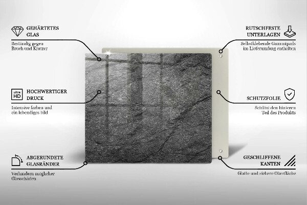 Osłona ściany przy kuchence gazowej Tekstura kamień