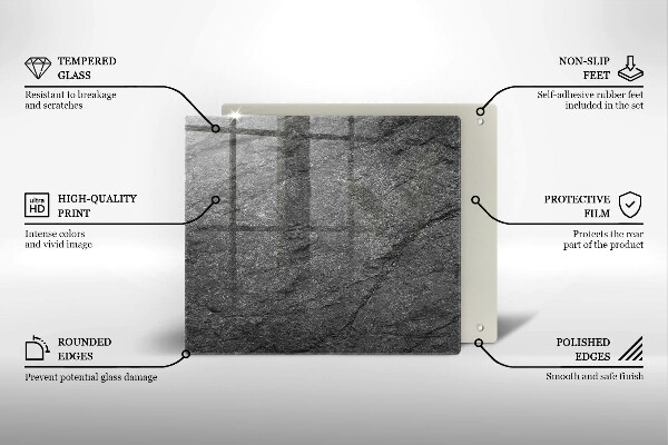 Osłona ściany przy kuchence gazowej Tekstura kamień