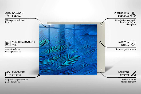 Osłona ściany przy kuchence gazowej Ptasie pióra