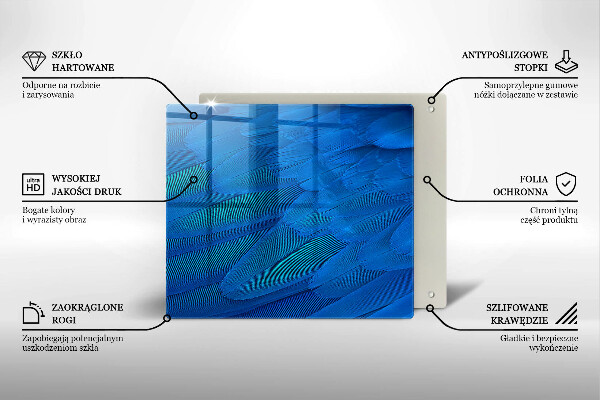 Osłona ściany przy kuchence gazowej Ptasie pióra