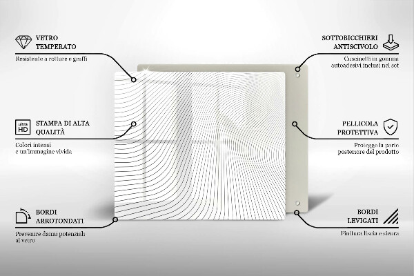 Osłona ściany przy kuchence gazowej Nowoczesny wzór linie