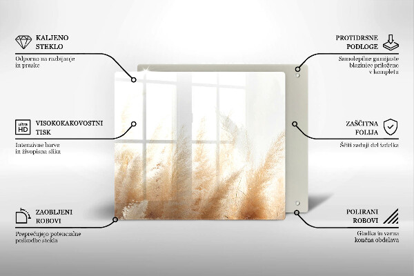 Osłona ściany przy kuchence gazowej Trawa pampasowa