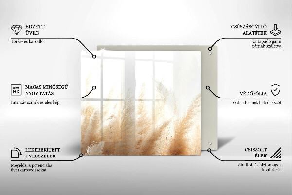 Osłona ściany przy kuchence gazowej Trawa pampasowa