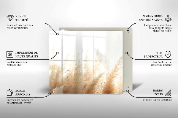 Osłona ściany przy kuchence gazowej Trawa pampasowa