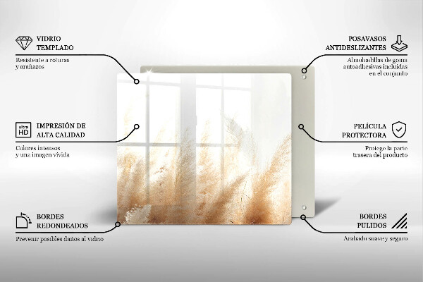 Osłona ściany przy kuchence gazowej Trawa pampasowa