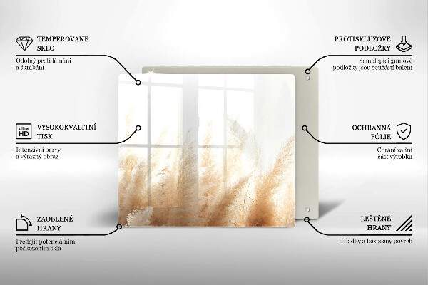 Osłona ściany przy kuchence gazowej Trawa pampasowa