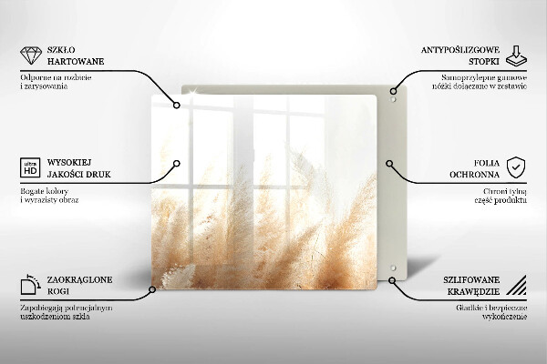 Osłona ściany przy kuchence gazowej Trawa pampasowa