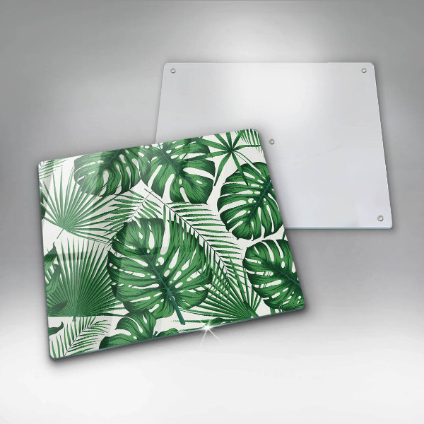 Osłona ściany przy kuchence gazowej Liście monstery