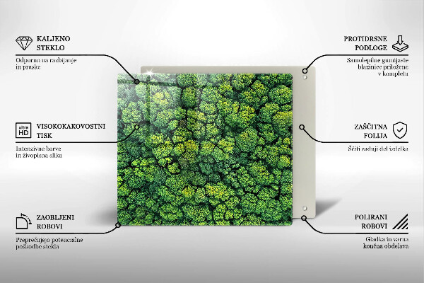 Osłona ściany przy kuchence gazowej Natura rośliny mech