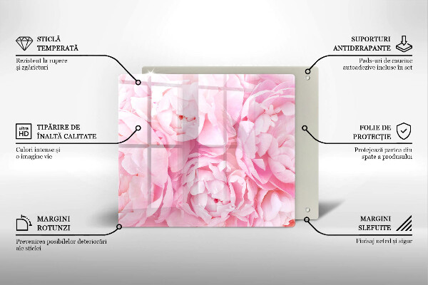 Osłona blatu kuchennego Delikatne piwonie