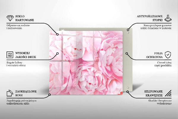 Osłona blatu kuchennego Delikatne piwonie