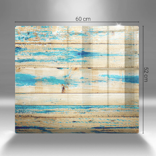 Osłona ściany przy kuchence gazowej Retro deski drewno