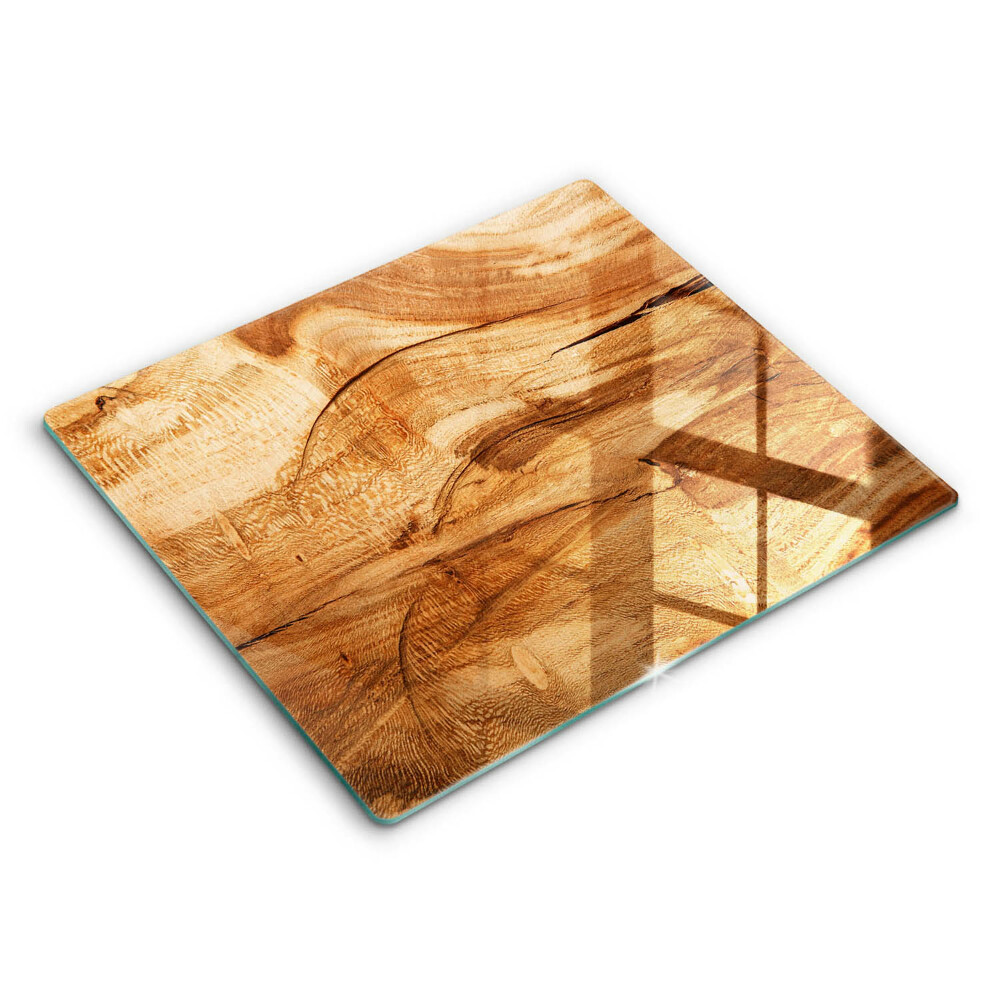 Płyta ochronna na kuchenkę Drewniana tekstura deski