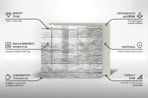 Osłona ściany przy kuchence gazowej Drewno stare deski