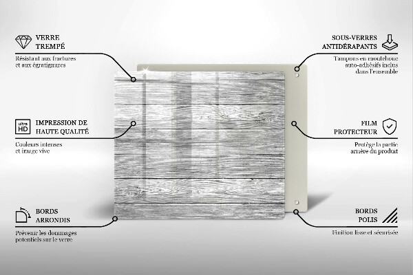 Osłona ściany przy kuchence gazowej Drewno stare deski