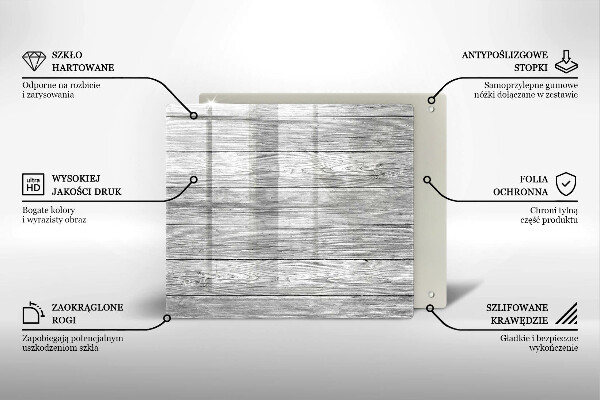 Osłona ściany przy kuchence gazowej Drewno stare deski